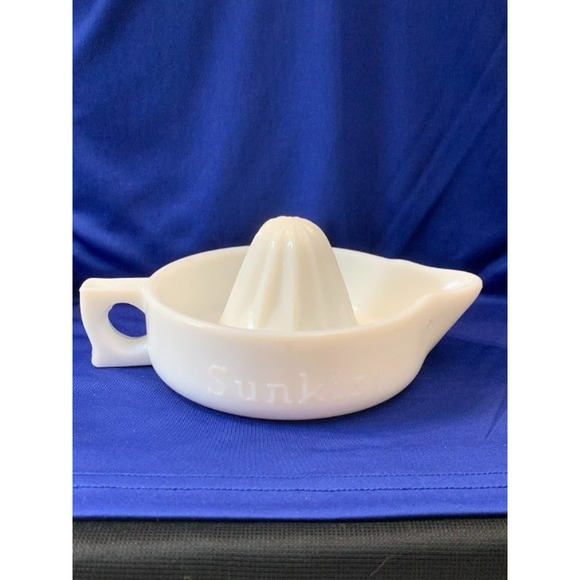 Sunkist Kitchen Vintage Milk Glass Sunkist Juicer Poshmark